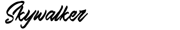 Skywalker font preview